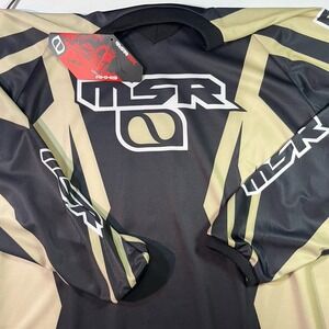 NWT Axxis MSR Black/beige Long Sleeve Pullover Racing Jersey Men's  XXXL
